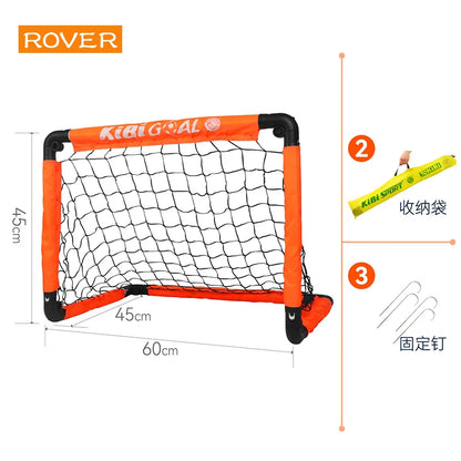 Mini Folding Soccer Goal Post Net Set Pump Inflatable Kids Sport Toys for Indoor Outdoor Team Sports Soccer Accessories