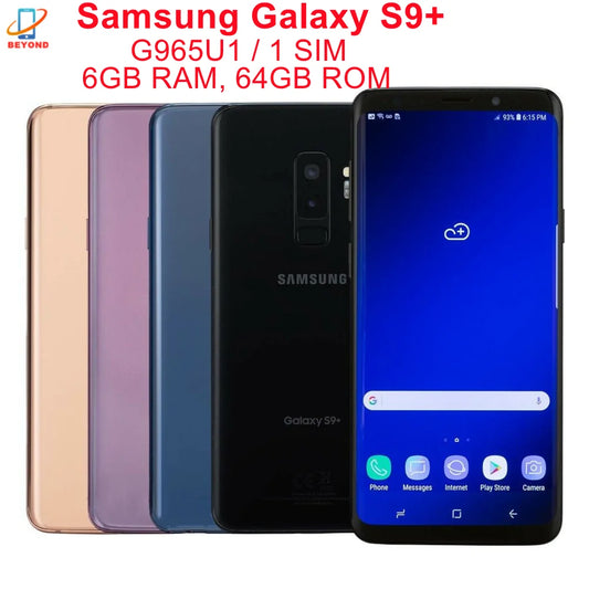 Original Samsung Galaxy S9+ S9 Plus G965U1 6.2" 6GB RAM 64GB ROM Octa Core NFC Snapdragon Fingerprint 4G LTE Cell Phone