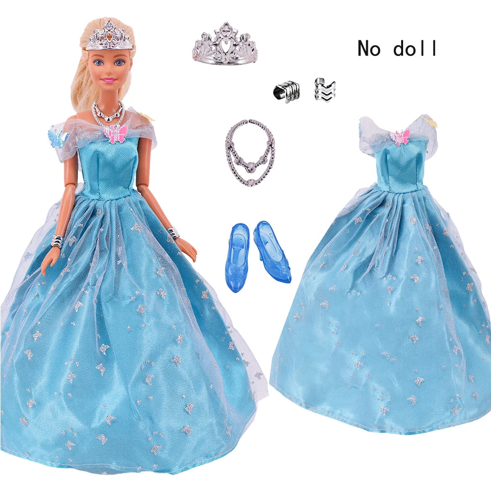 Barbiees Doll Clothes Evening Dress&Accessories Suitable For 11.5inch Barbiees Daily Casual Clothes Accessories Girls Toys Gifts