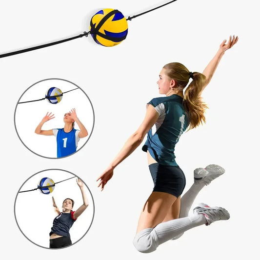 1pcs Practical Assistant Wear-resistant Flexible Volleyball Practice Trainer for Exercise Volleyball Trainer Volleyball Belt