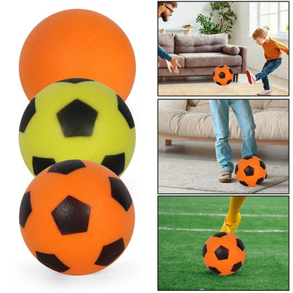 Silent Football PU Foam Soft Soccer Ball No Noise Indoor Sports Game Quiet Training At Home Practice Bouncing Ball for Boy Girl