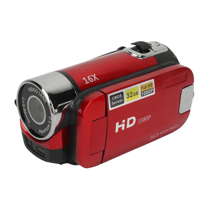 D90 1080P 16MP Digital Camera 2.4 Inch Rotatable Screen Camcorder 16X Zoom HD Video Recorder with Fill Light