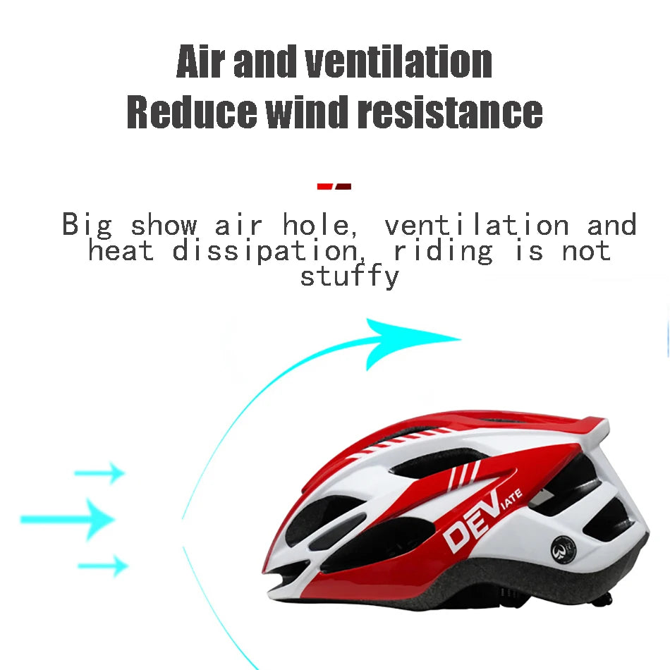 DEV Mountain Road Bike Helmet Large 19cm Width Sports Racing Riding Cycling Helmet Ultralight Casco Ciclismo MTB Bicycle Helmet