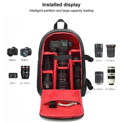 Multi-functional Outdoor Camera Backpack Video Digital Shoulder Camera Bag Waterproof Camera Photo Bag Case for DSLR