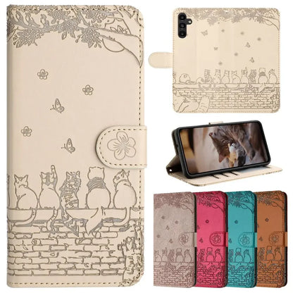 Coque portefeuille en cuir pour Samsung A54, A34, A24, A14, A15, A35, A55, A53, A33, A23, A13, A32, A22, A72, A52S, A12, A51, A7