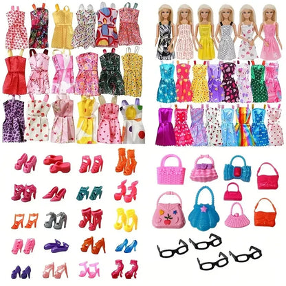 Barbiees Doll Clothes Evening Dress&Accessories Suitable For 11.5inch Barbiees Daily Casual Clothes Accessories Girls Toys Gifts