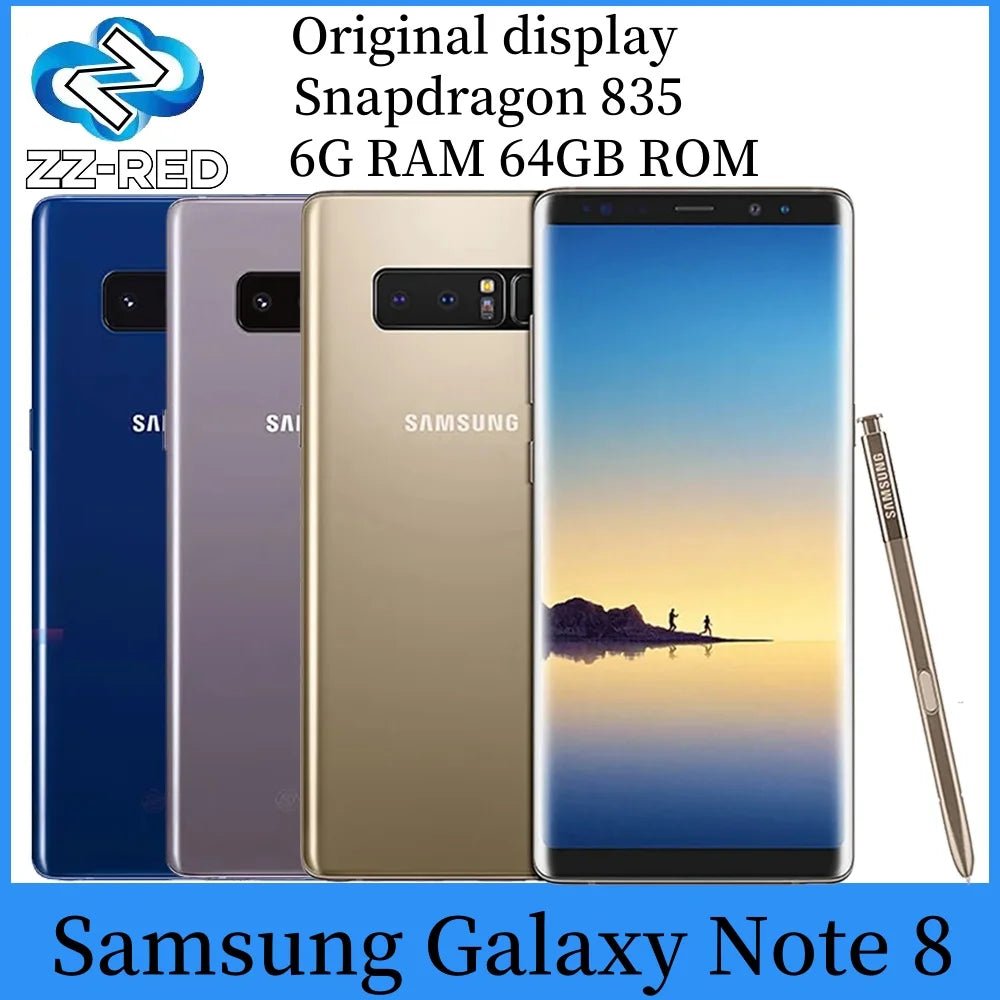 Samsung Galaxy Note8 Note 8 N950U1 N950FD Smartphone Snapdragon 835 NFC Octa Core 6.3' 6GB RAM 64GB ROM Original Mobile phone