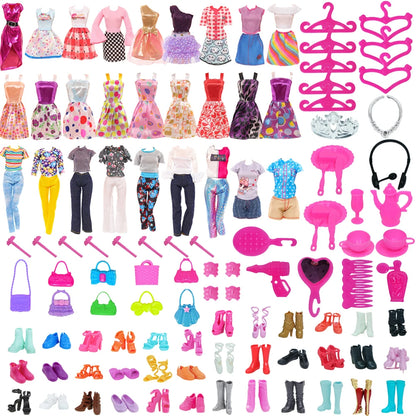 Barbiees Doll Clothes Evening Dress&Accessories Suitable For 11.5inch Barbiees Daily Casual Clothes Accessories Girls Toys Gifts