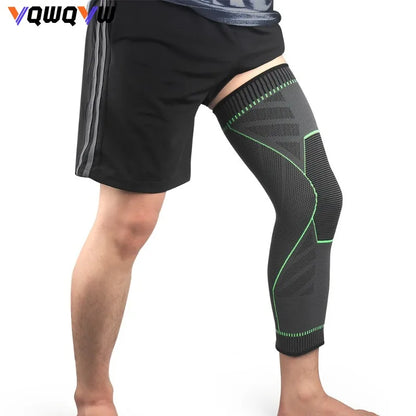 1Pcs Full Leg Sleeves Long Compression Knee Sleeves for Basketball, Arthritis Cycling  Football, Reduce Varicose Veins Swelling