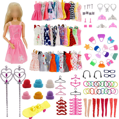 Barbiees Doll Clothes Evening Dress&Accessories Suitable For 11.5inch Barbiees Daily Casual Clothes Accessories Girls Toys Gifts