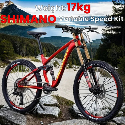 26/27.5Inch Downhill Mountain Bike Off-road Bicycle Air pressure front fork MTB bike Full suspension Oil pressure brake aldult