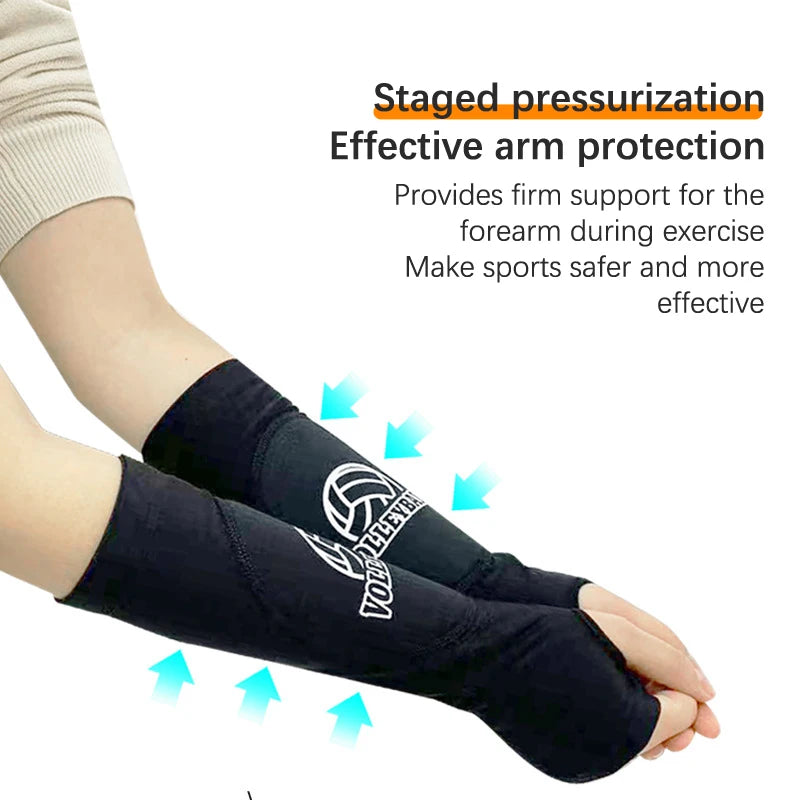 1Pair  Volleyball Arm Guard Breathable Basketball Tennis Exam Training Sponge Anti-Collision Arm Protector