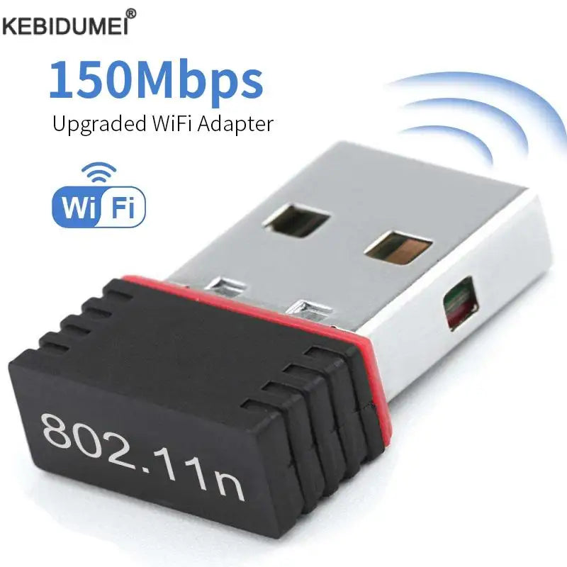 Wireless Mini USB Wifi Adapter 150Mbps RTL8188 MT7601 USB Wifi Receiver Dongle Network Card Adapter Desktop Laptop Win7 8 10 11