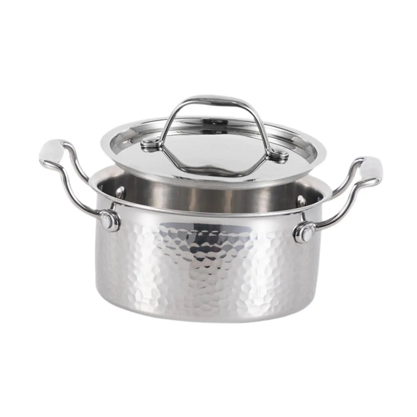 Stainless Steel Hot Pot Sturdy for Induction Cooker with Lid Shabu Shabu Pot for Buffet Picnic Camping Kitchen Family Gathering