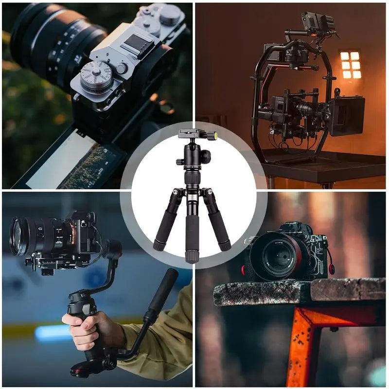 Portable Tripode Lightweight Travel Stand Tabletop Video Mini Tripod Head for Camera DSLR SLR Camera Stabilizer Bracket