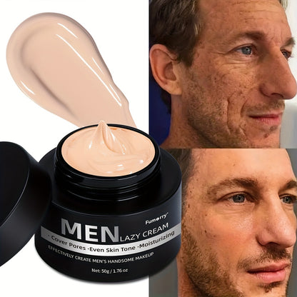 Crème Anti-Cernes Hydratante pour Hommes Fumorry - Formule Légère et Non-Grasse pour une Peau Parfaite, Uniformise & Illumine le Teint, Dissimule les Pores, Facile à Nettoyer