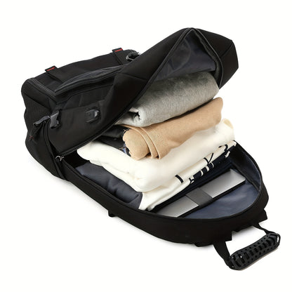 Sac à dos de voyage, sac d'école pour ordinateur portable grande capacité, sac à dos de bagages cabine avec compartiment à chaussures