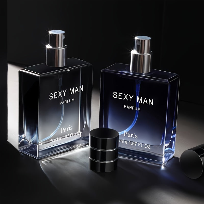 Parfum masculin de 55 ml, Cologne pour hommes, parfum rafraîchissant pour les rendez-vous et la vie quotidienne, un cadeau parfait pour lui, des notes boisées