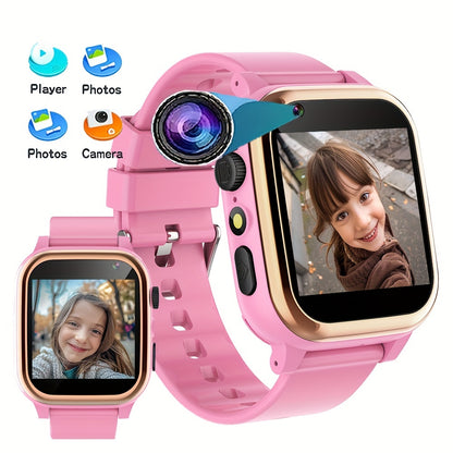 Kids Smart Watch with 16 Educational Games, HD Touch Screen, Camera, Music Player, Alarm, Calculator, LED Display, Digital Square Dial, Non-Waterproof PC Style Sports Watch for 3-14 Years Old Children 