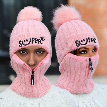 1pc Warm Knitted Hat with Ear Protection for Autumn and Winter, Windproof Fleece Beanie for Men and Women, Ideal Choice for Gifts 