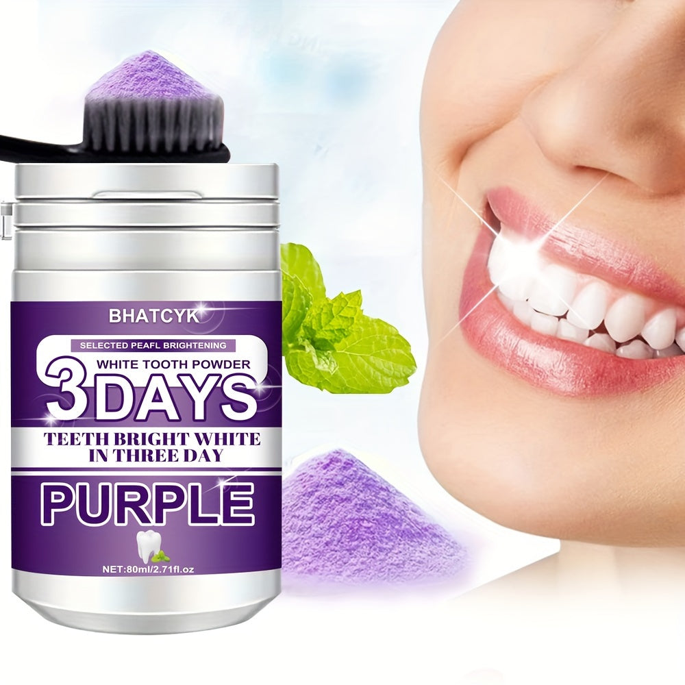 Purple Tooth Cleaning Powder, Deep Cleaning Teeth Powder, Tooth Polishing, for Daily Life, 1pc 