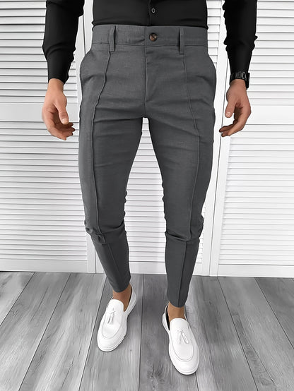 Mature Men's Dress Pants, Semi-formal Trousers for Banquets and Business