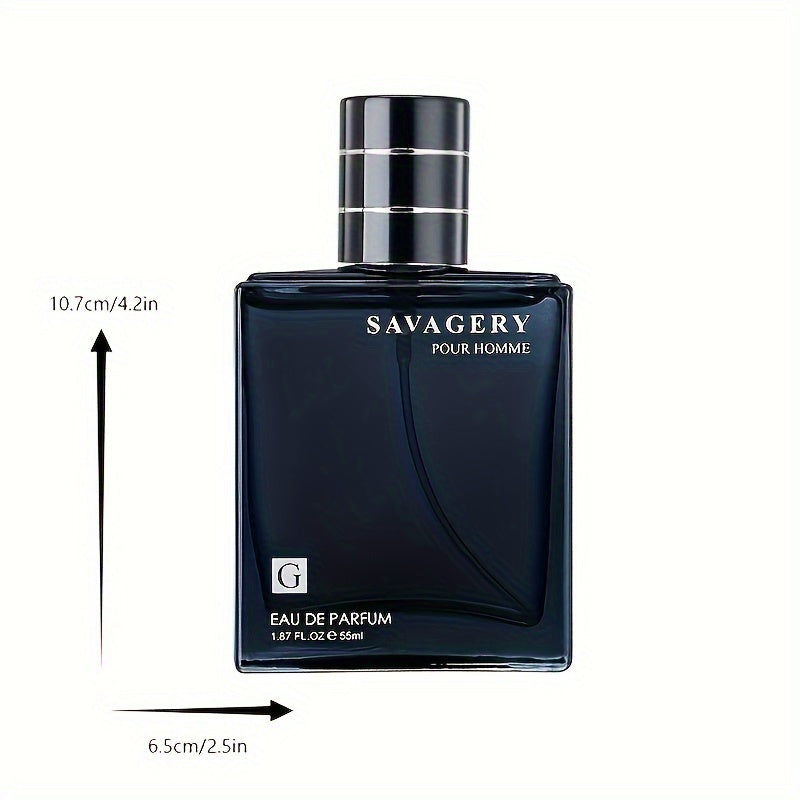 1.86oz Eau De Parfum Pour Homme, Parfum Rafraîchissant et Longue Durée, Cologne Pour Rencontres et Vie Quotidienne, Un Cadeau de Noël Parfait Pour Lui Cadeau de Fête des Pères