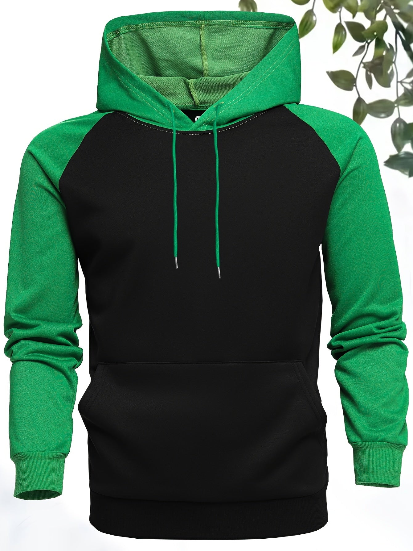 Sweat À Capuche Tendance En Blocs De Couleurs, Sweats À Capuche Cool Au Design Classique Décontracté Pour Hommes Avec Poche Kangourou, Streetwear Pour L'hiver Et L'automne, Comme Cadeaux