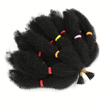 Extension De Cheveux En Crochet Bouclés De Couleur Marron Bug Avec Des Mèches Synthétiques Ombre De Tresses Afro Kinky De 12 Pouces