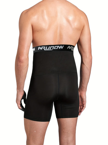 Combinaison de sauna ajustée pour hommes, pour la remise en forme et la mise en forme du corps, ensemble short et short de compression à col rond pour les vêtements de sport d'été