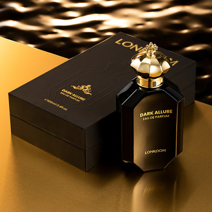 3.4 oz Lonkoom pour homme Eau de Parfum Spray Cuir Cannelle, Cuir, Tabac, Rhum, Vanille Convient pour les cadeaux de rendez-vous Cadeau de fête des pères