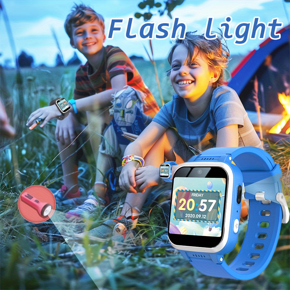 Greenport Kids Smart Watch with 26 Educational Games, 80MP Camera, MP3 Player and More - Perfect Gift for 6-12 Year Olds