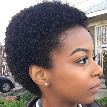 Short Curly Human Hair Wigs Pixie Cut Brazilian Human Hair Wigs For Natural Black Women Glueless 