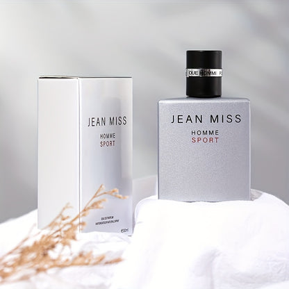 Jean Miss Homme Sport Eau de Toilette pour Homme - Parfum frais à base d'alcool avec une concentration de 10 à 20 %, notes florales, sans BPA, 50 ml / 1,7 fl oz