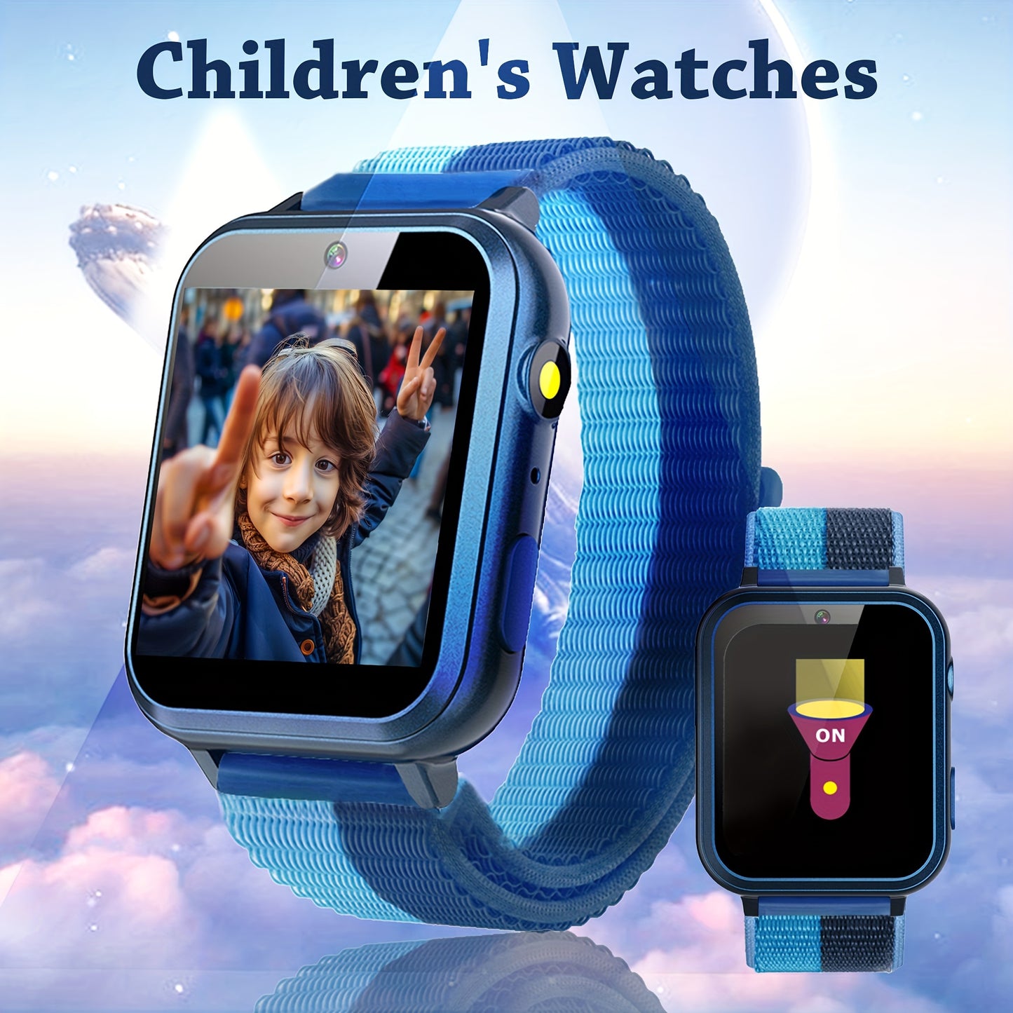 Kids Smart Watch: Fun and Educational Gift for 3-14 Year Old Kids - 24 Games, HD Touch Screen, Camera, Music, Pedometer - Cute and Luminous Design 