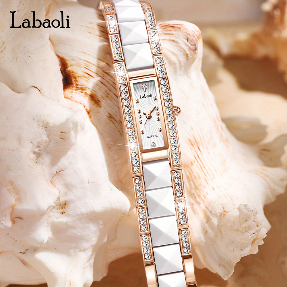 LABAOLI Trendy Women's Watch with Diamond Accents and Water Resistance 