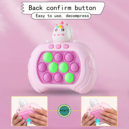 Console de Jeu Éducative Interactive - Jouet Divertissant et Éducatif, Idéal pour les Vacances, Couleurs d'Illumination Aléatoires