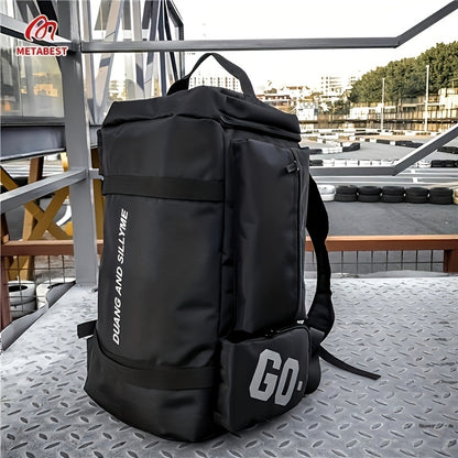 1pc Grand Sac De Fitness À Fermeture Éclair, Sac À Dos Croisé Léger Pour L'Extérieur, Convient Pour L'Entraînement, Les Voyages