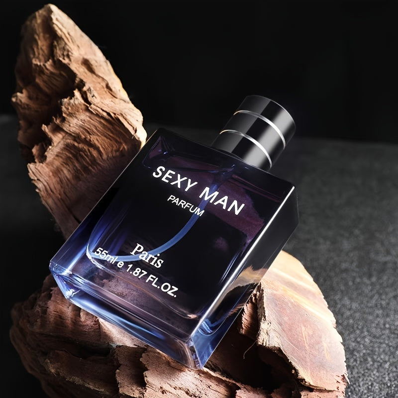 Parfum masculin de 55 ml, Cologne pour hommes, parfum rafraîchissant pour les rendez-vous et la vie quotidienne, un cadeau parfait pour lui, des notes boisées