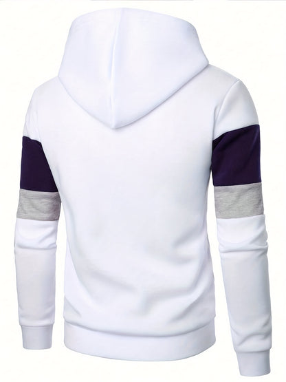 Détroit des anges, États-Unis, sweat à capuche décontracté unisexe en polyester 100% avec impression de lettre - tissu tricoté printemps/automne légèrement élastique, coupe régulière, pull-over