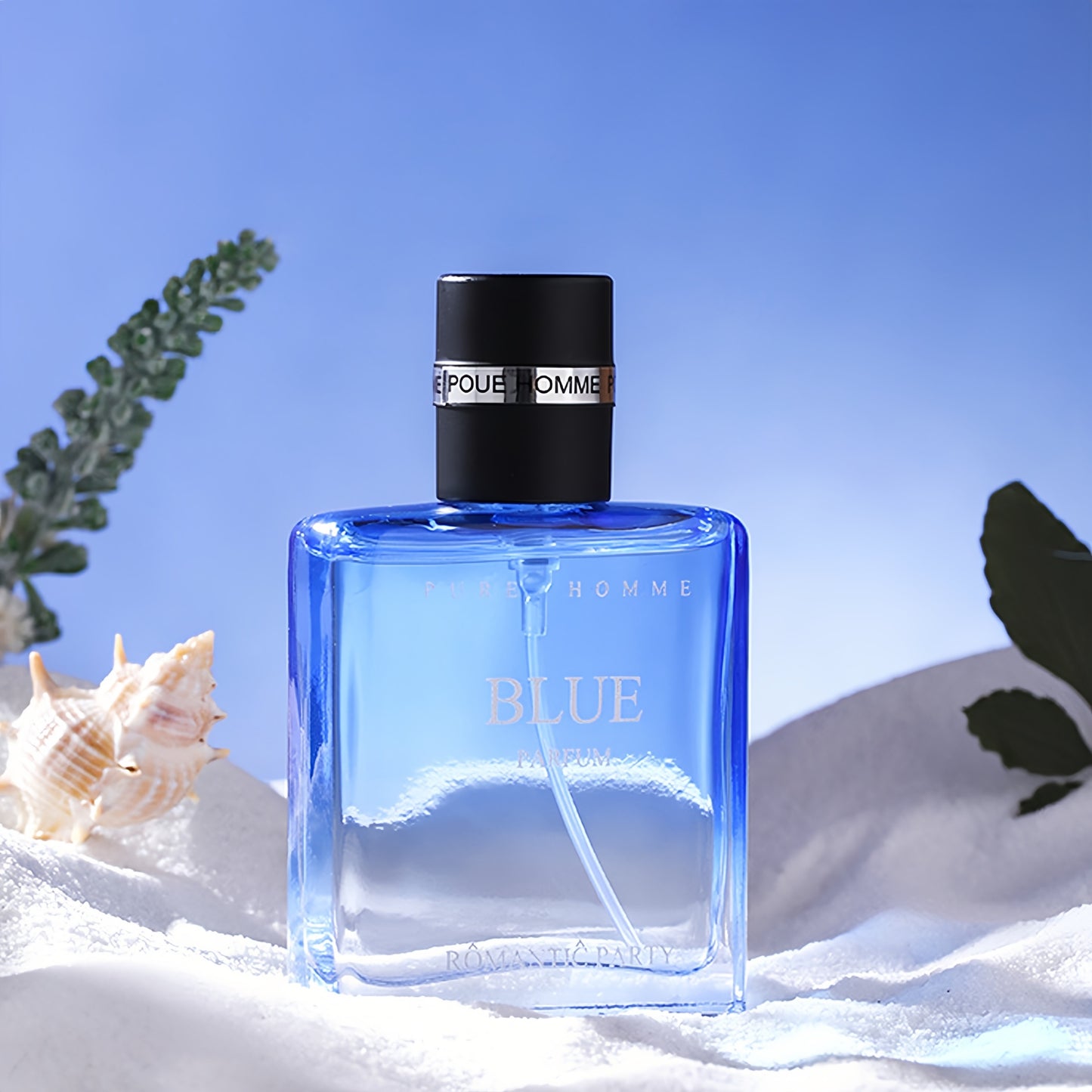 Homme Parfum pour Homme, "Sunshine" Bleu & "Confident" Noir, Eau de Cologne, Parfum Léger Longue Durée, Notes Océaniques & Boisées, Arôme de Gentleman Charmant