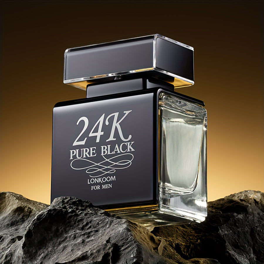 Eau de toilette pour homme, fragrance orientale avec des notes de tête de bergamote, des notes de cœur de rose et des notes de fond de bois de santal, longue durée et rafraîchissante.