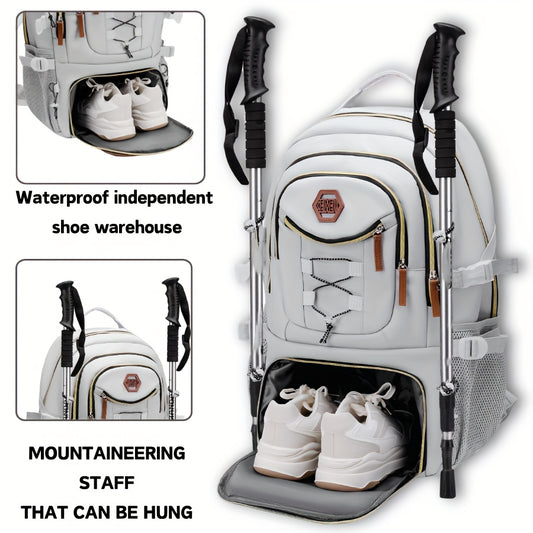 Sac à Dos WEIXIER Multi-Poches avec Compartiment pour Ordinateur Portable & Rangement pour Chaussures - Nylon Durable, Imperméable, Bretelles Réglables pour l'École, le Travail, les Voyages & les Déplacements Professionnels